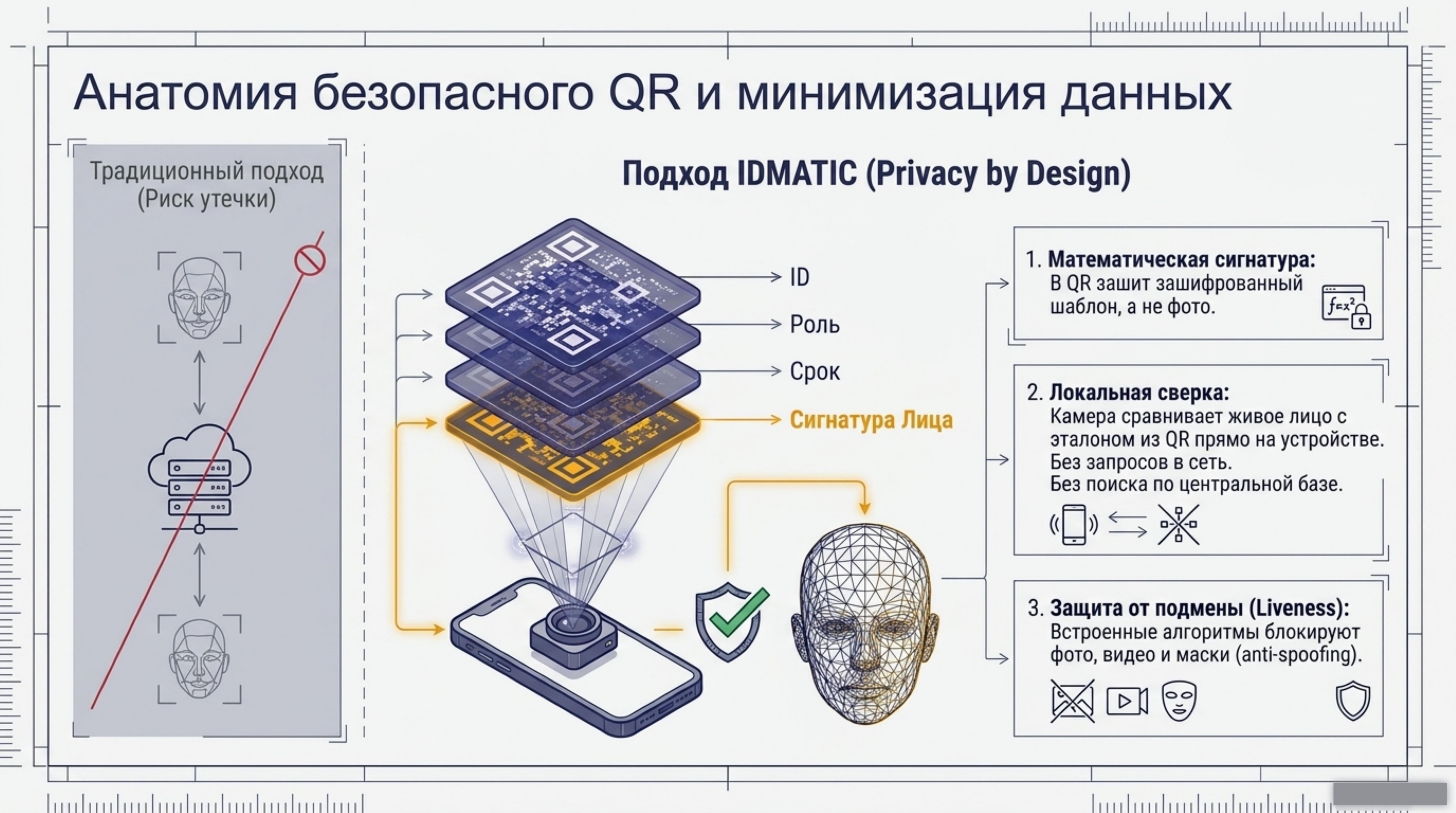 Слайд white paper о безопасном QR и минимизации данных